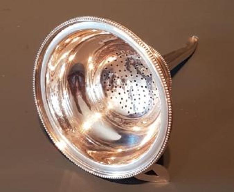 Rare George III Solid Silver Wine Funnel - Image 2