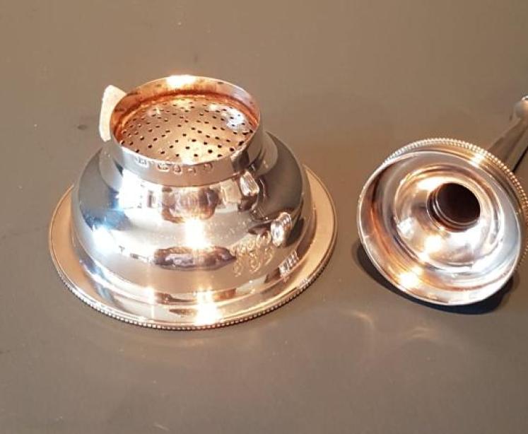 Rare George III Solid Silver Wine Funnel - Image 5