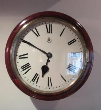 Antique RAF 14" Single Fusee Wall Clock