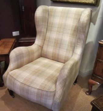Top Quality Victorian Upholstered Wing Back Armchair