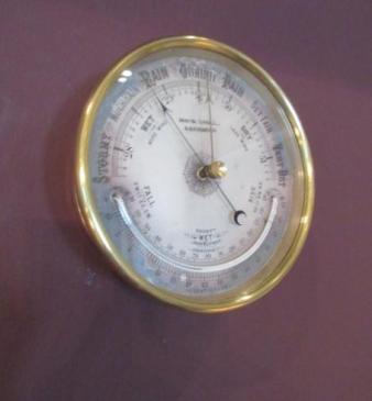 Victorian Aberdeen Marine Barometer & Thermometer