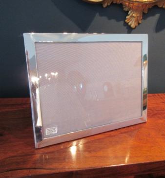 Large Edwardian Period London Silver Photo Frame