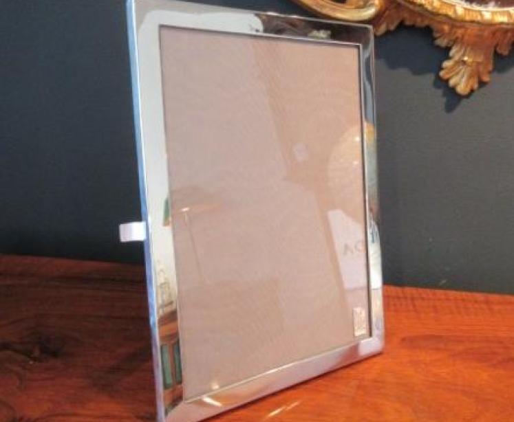 Large Edwardian Period London Silver Photo Frame - Image 7