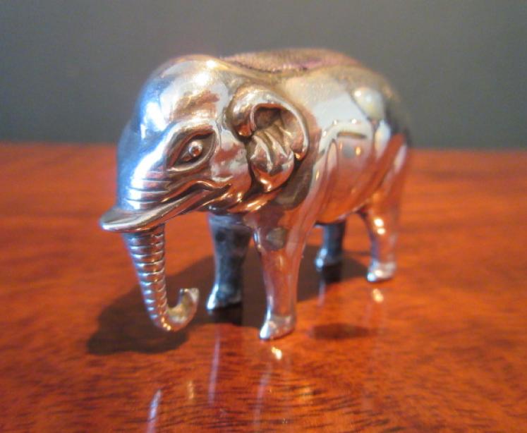 Rare Edwardian Period Silver Elephant Pin Cushion - Image 5