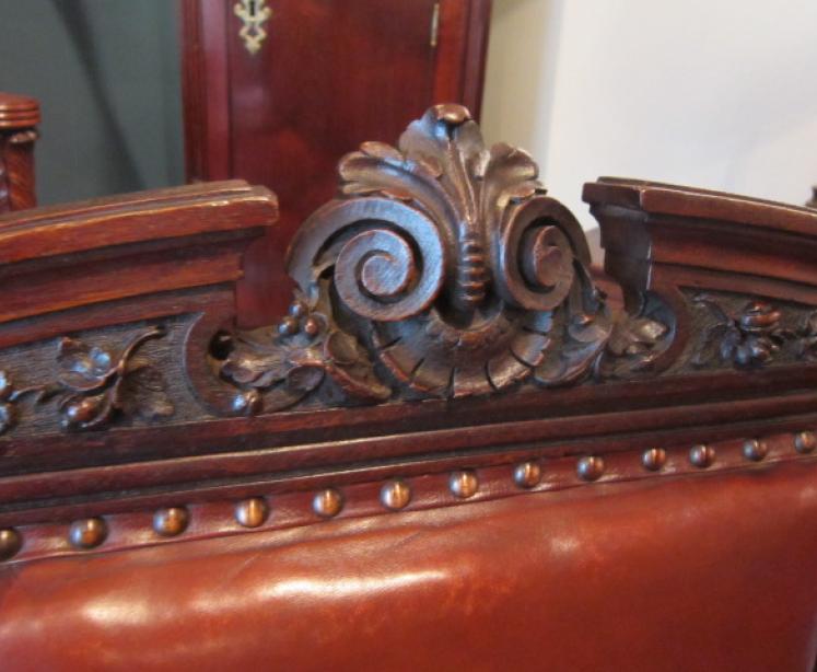 Superb Victorian Oak Court Room Armchair - Image 3