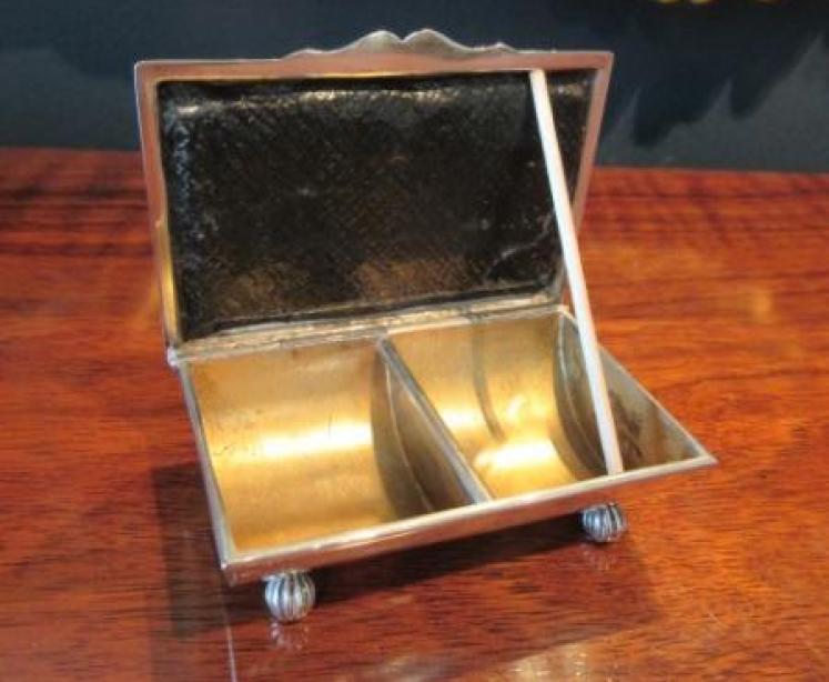 Immaculate Victorian Silver Double Stamp Box - Image 4