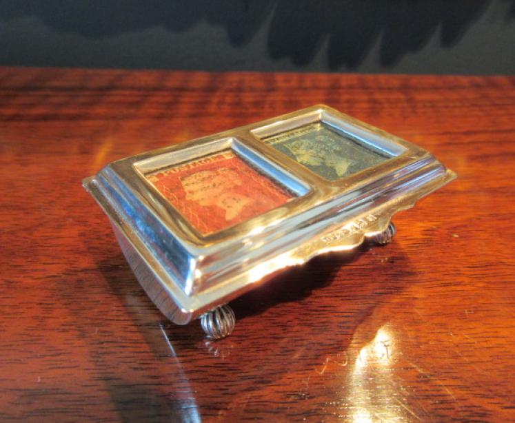 Immaculate Victorian Silver Double Stamp Box - Image 7
