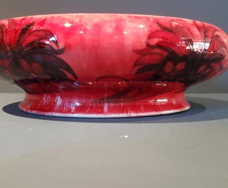 Large Moorcroft Cornflower Flambe Exhibition Bowl - Image 6