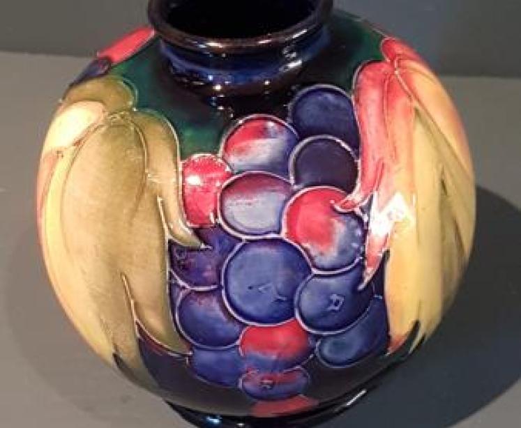 Pair of Moorcroft Leaf and Berries Globular Vases - Image 3