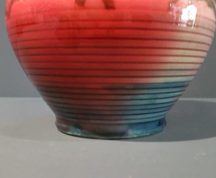 Rare Moorcroft Flambe Big Poppy Vase - Image 6