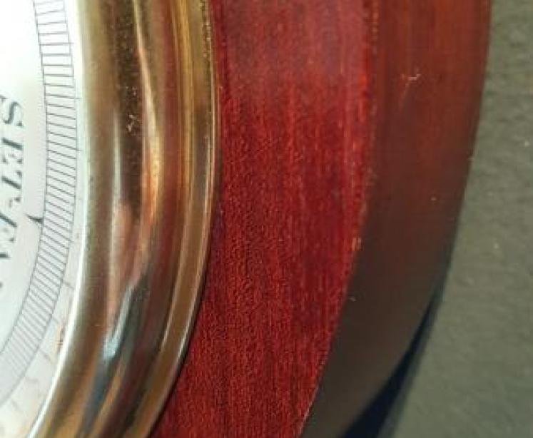 Early Victorian 6" Dial Barometer by Adie - Image 5