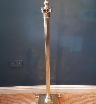 Top Quality Brass Corinthian Column Lamp Standard