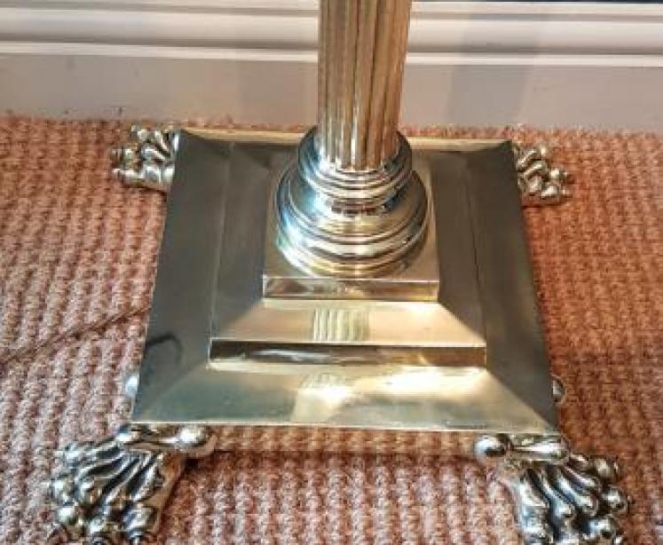 Top Quality Brass Corinthian Column Lamp Standard - Image 5