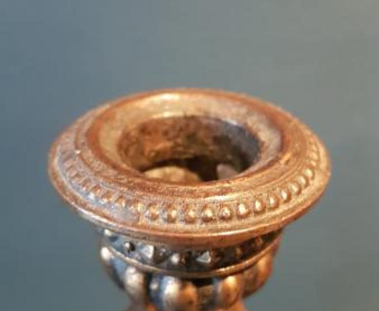 Pair of Edwardian Bronzed Owl Candlesticks - Image 5