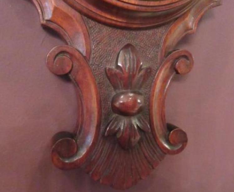 Superb Mid Victorian Mahogany Banjo Barometer - Image 6
