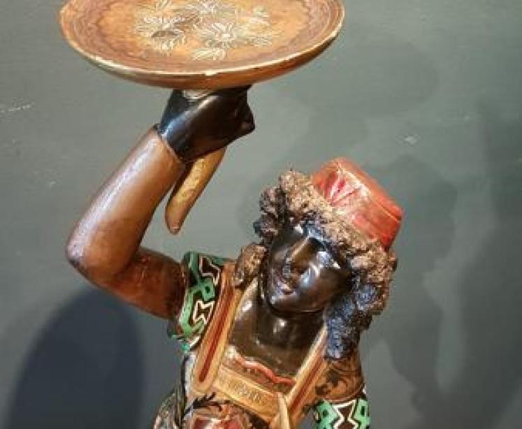 Antique Carved Timber Blackamoor Figure - Image 4