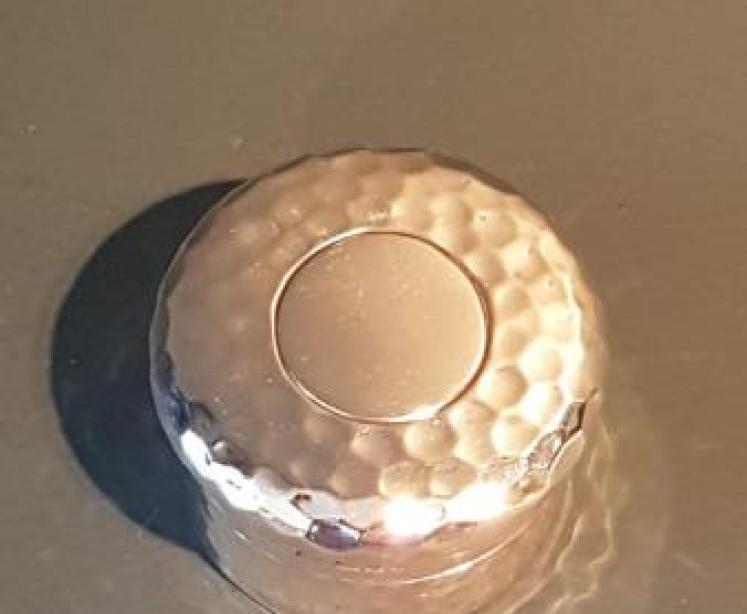 Antique Edwardian Planished Silver Trinket - Image 5