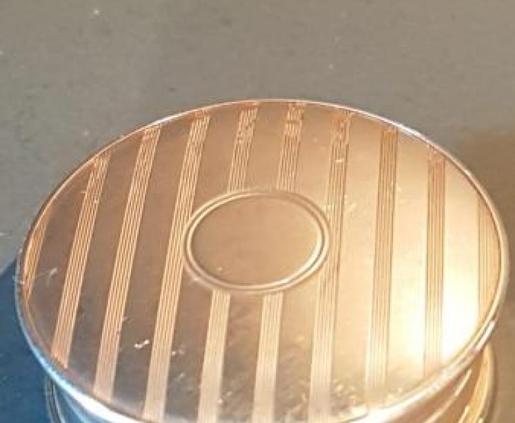 Engine Turned Silver Pill Box - Image 3