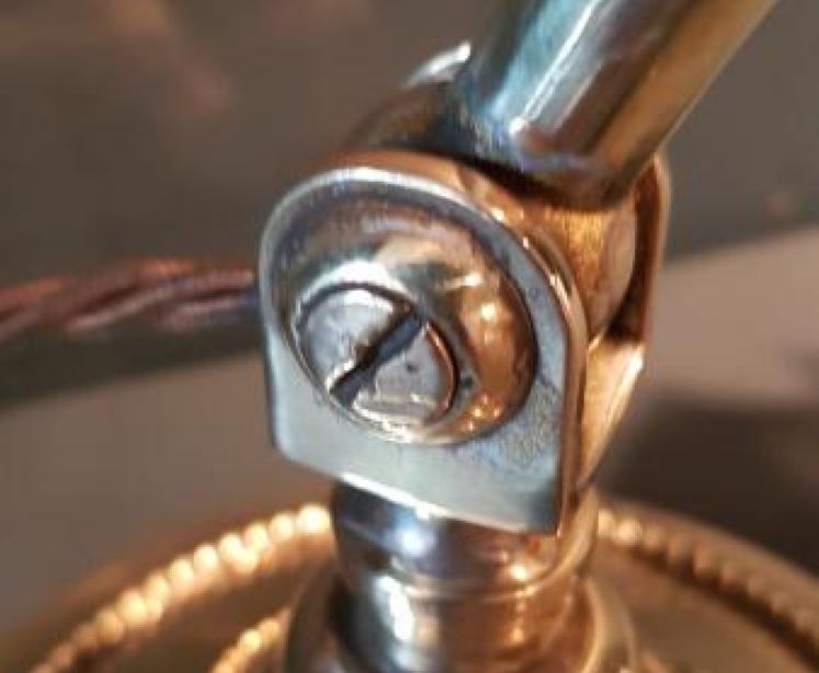 Edwardian Brass Desk Lamp - Image 3