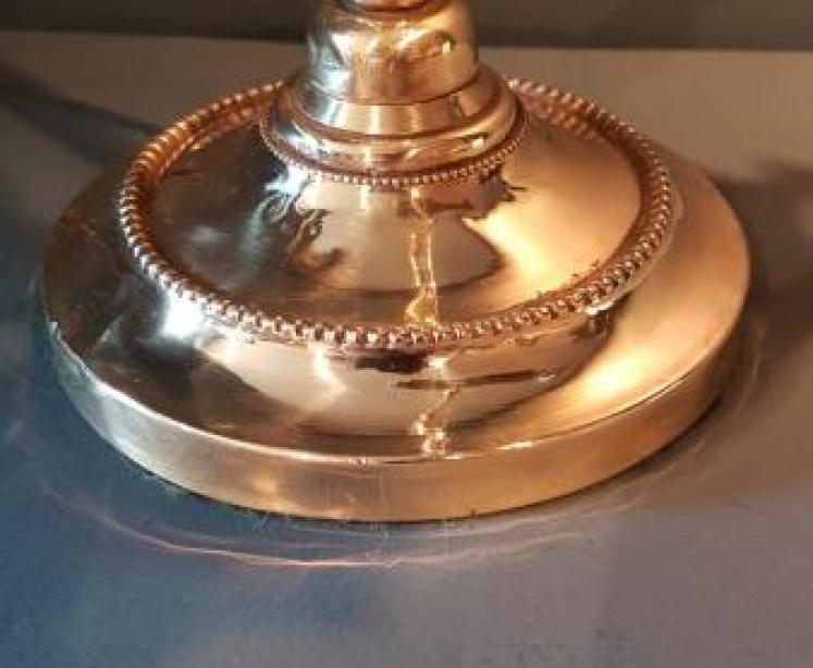 Edwardian Brass Desk Lamp - Image 4