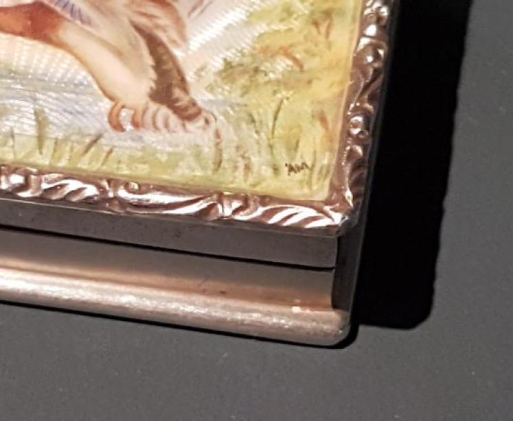 Superb Silver Enamel Match Box - Image 7