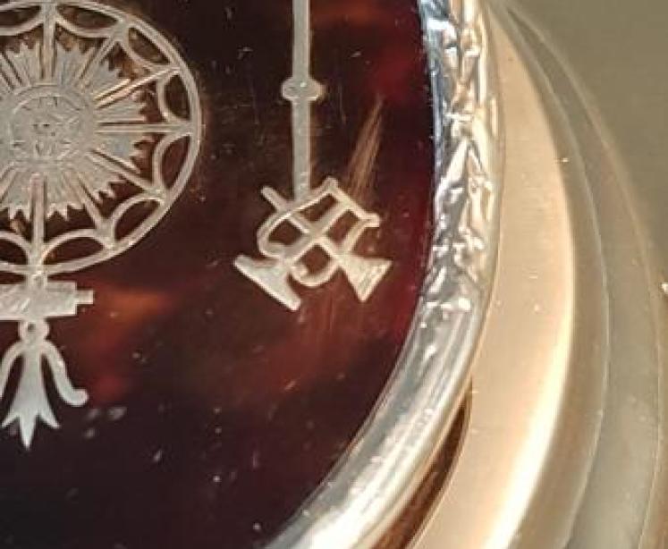 Superb Antique Silver and Tortoise Shell Desk Top Paper Clip - Image 4