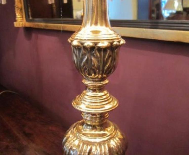 Superb Pair of Edwardian Bronze Church Candlesticks - Image 5