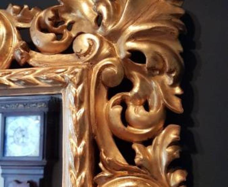 Superb Large Antique Timber Gilt Mirror - Image 5