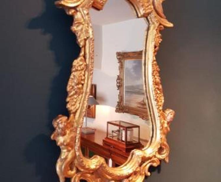 Victorian Timber Gilt Mirror - Image 2