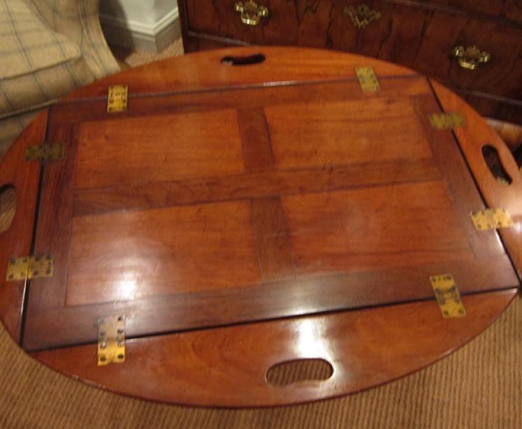 Top Quality Early Victorian Butler's Tray on Stand - Image 3