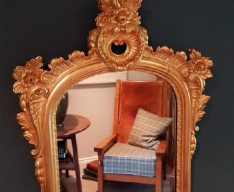 Superb Victorian Timber Gilt Mirror - Image 5