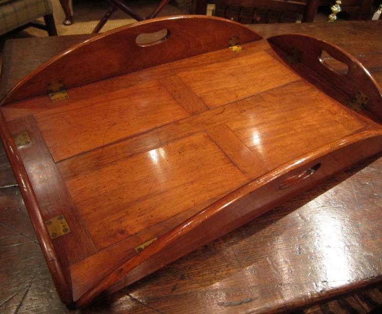 Top Quality Early Victorian Butler's Tray on Stand - Image 5