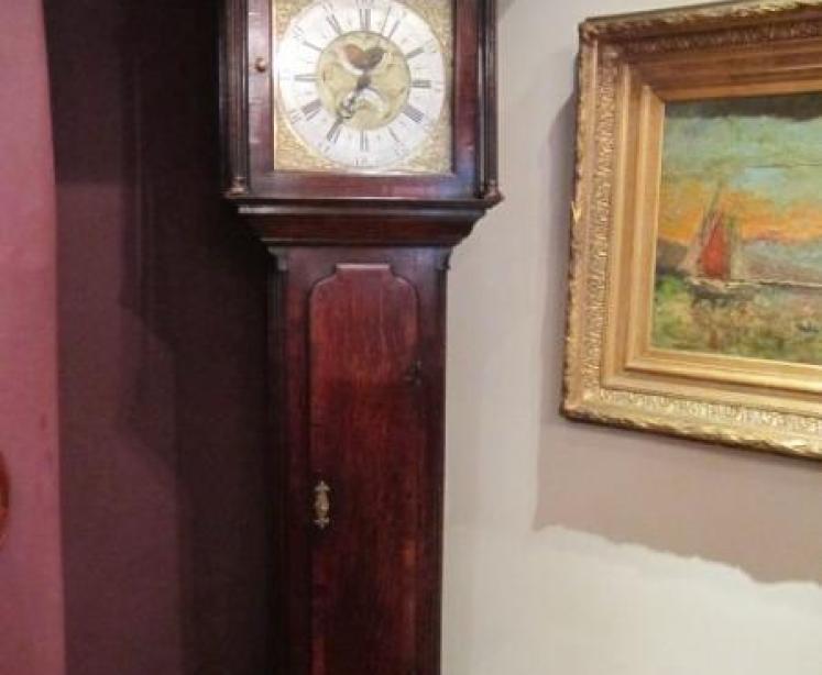 Small Mid Georgian Yorkshire Cottage Longcase Clock - Image 1