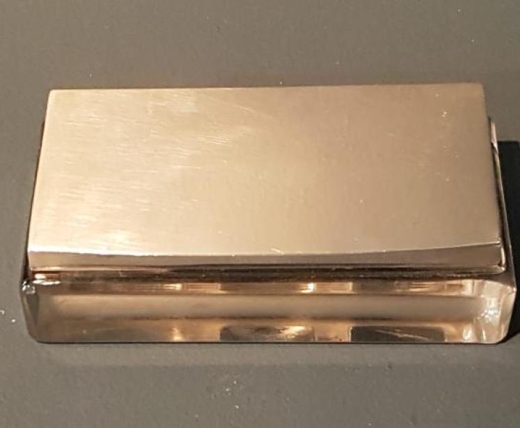 Antique Silver and Crystal Desktop Stamp Box - Image 2