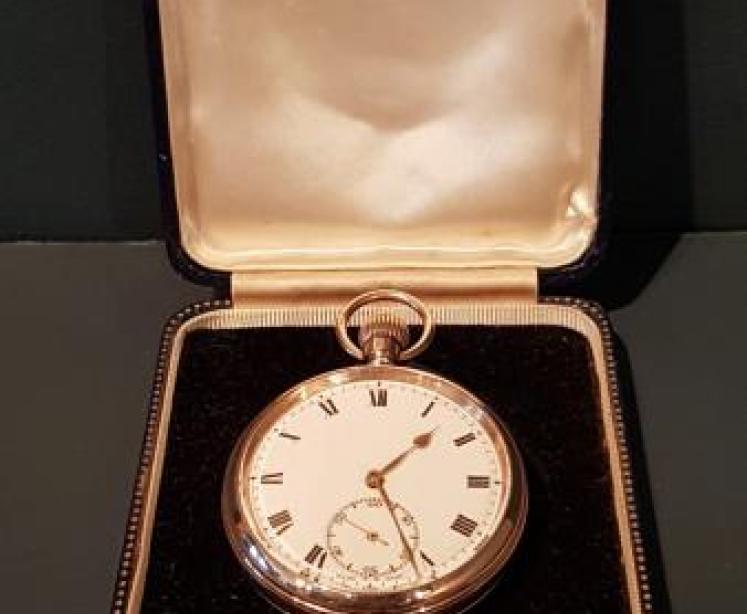 Antique 9ct Gold Swiss Pocket Watch - Image 3