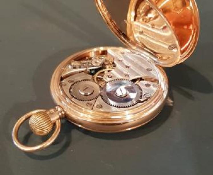 Antique 9ct Gold Swiss Pocket Watch - Image 4