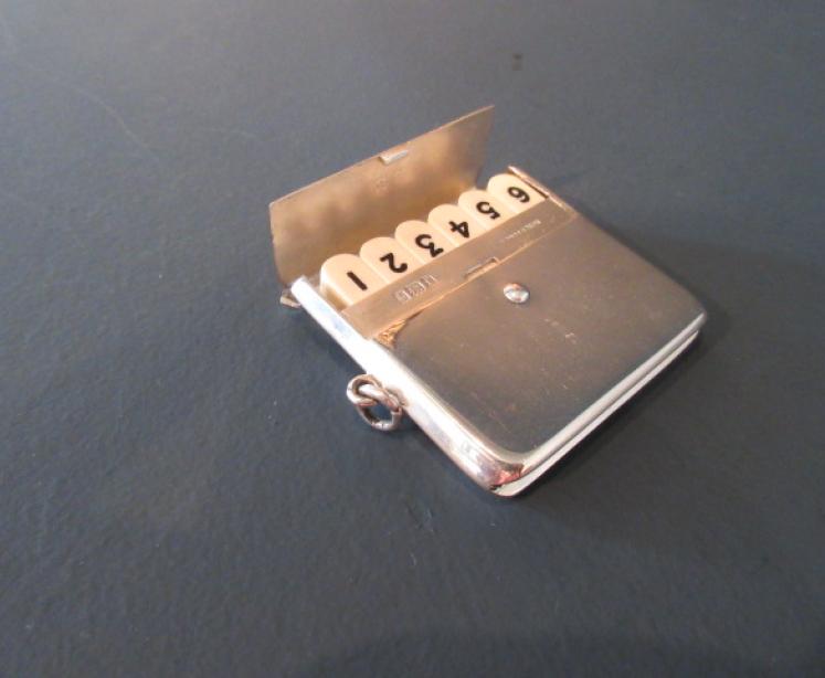 Rare Edwardian Silver 'Butt' Marker Case - Image 1