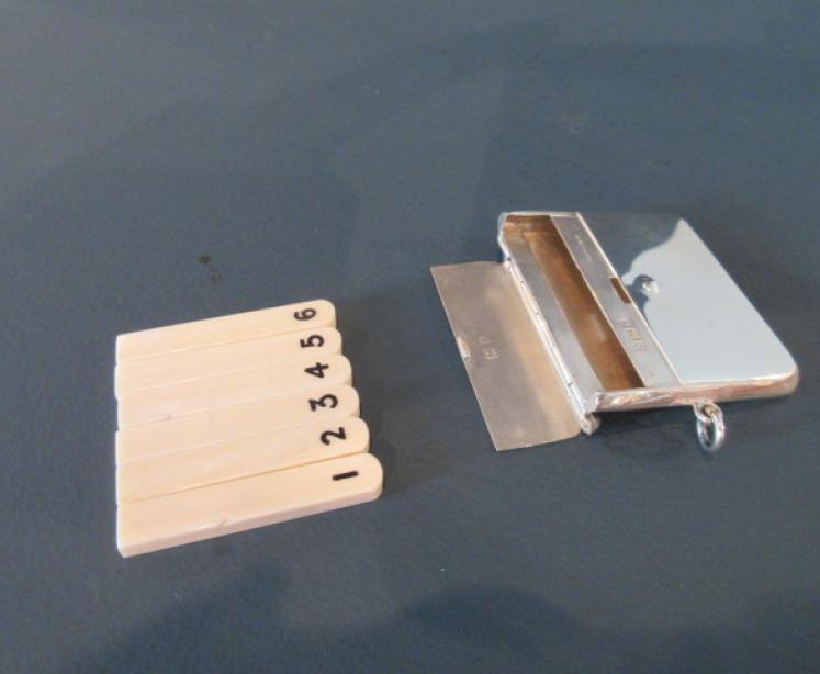 Rare Edwardian Silver 'Butt' Marker Case - Image 2