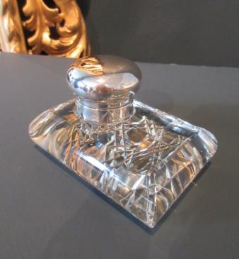 George V Period Solid Silver Pen & Ink Stand