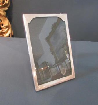 George V Period Silver Engraved Photo Frame