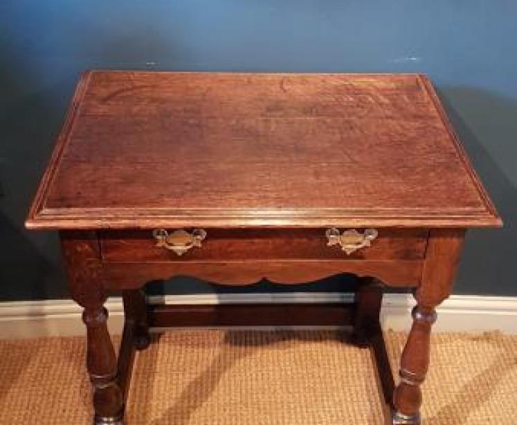 George II Oak Side Table  - Image 4