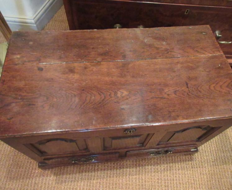 Small George II Period Oak Coffer Bach - Image 2