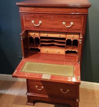 Fine Quality Victorian Mahogany Secretaire Tallboy Chest