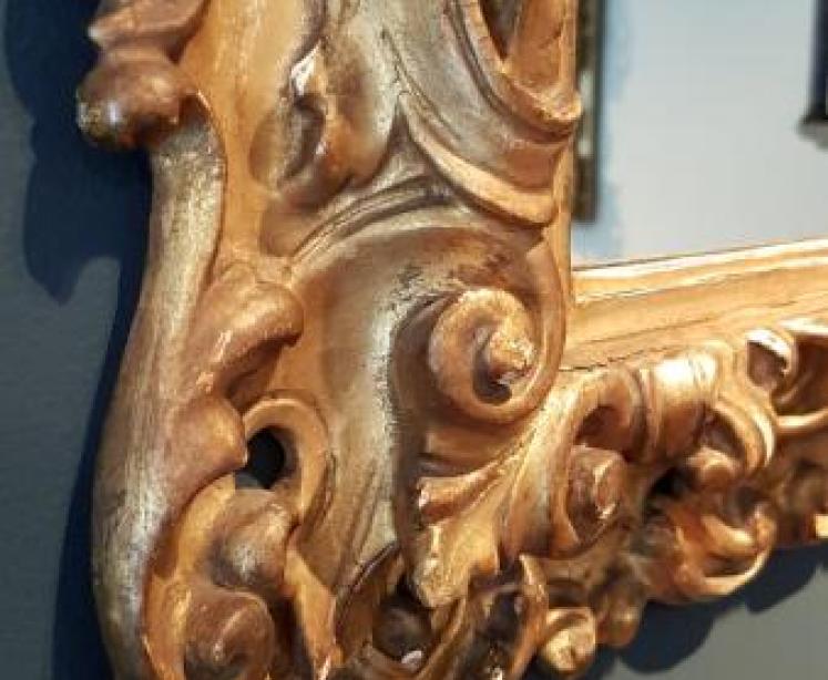 Victorian Timber Gilt Mirror - Image 4
