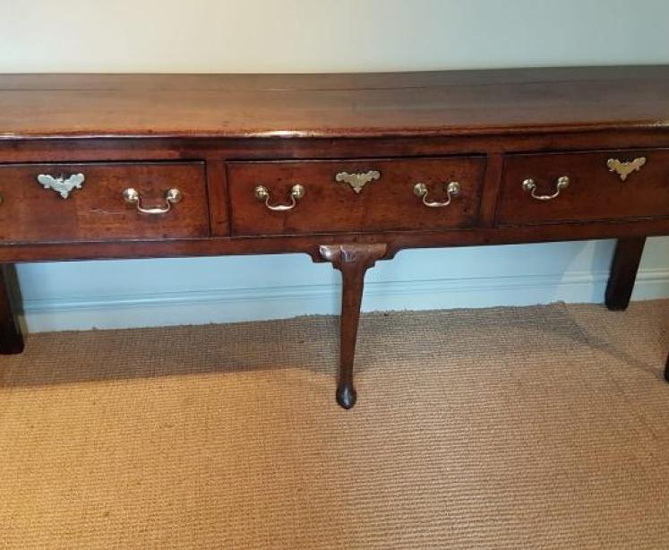 Superb Original George II Oak Country House Dresser - Image 1