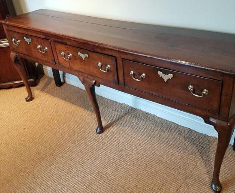 Superb Original George II Oak Country House Dresser - Image 6
