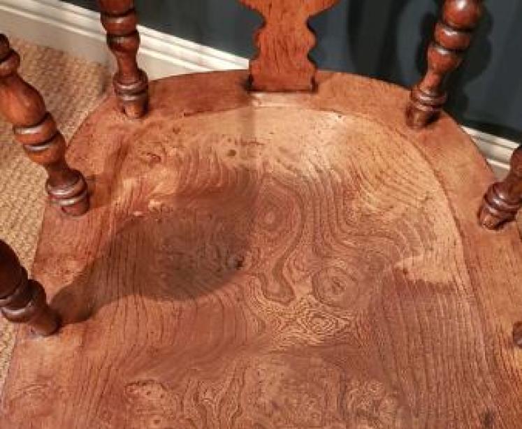 Burr Elm Seat Windsor Chair - Image 3