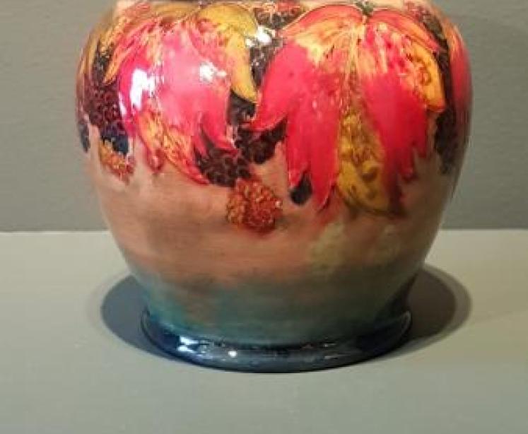 Moorcroft Leaf and Blackberries Flambe Vase - Image 1