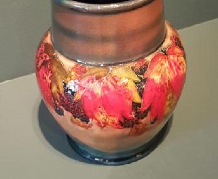 Moorcroft Leaf and Blackberries Flambe Vase - Image 5
