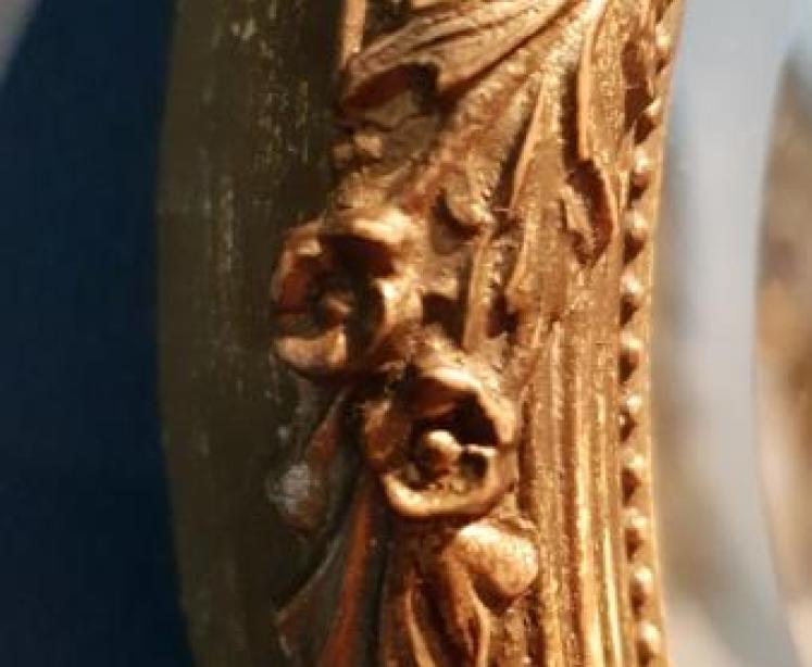 Pair of Victorian Gilt Oval Mirrors - Image 6